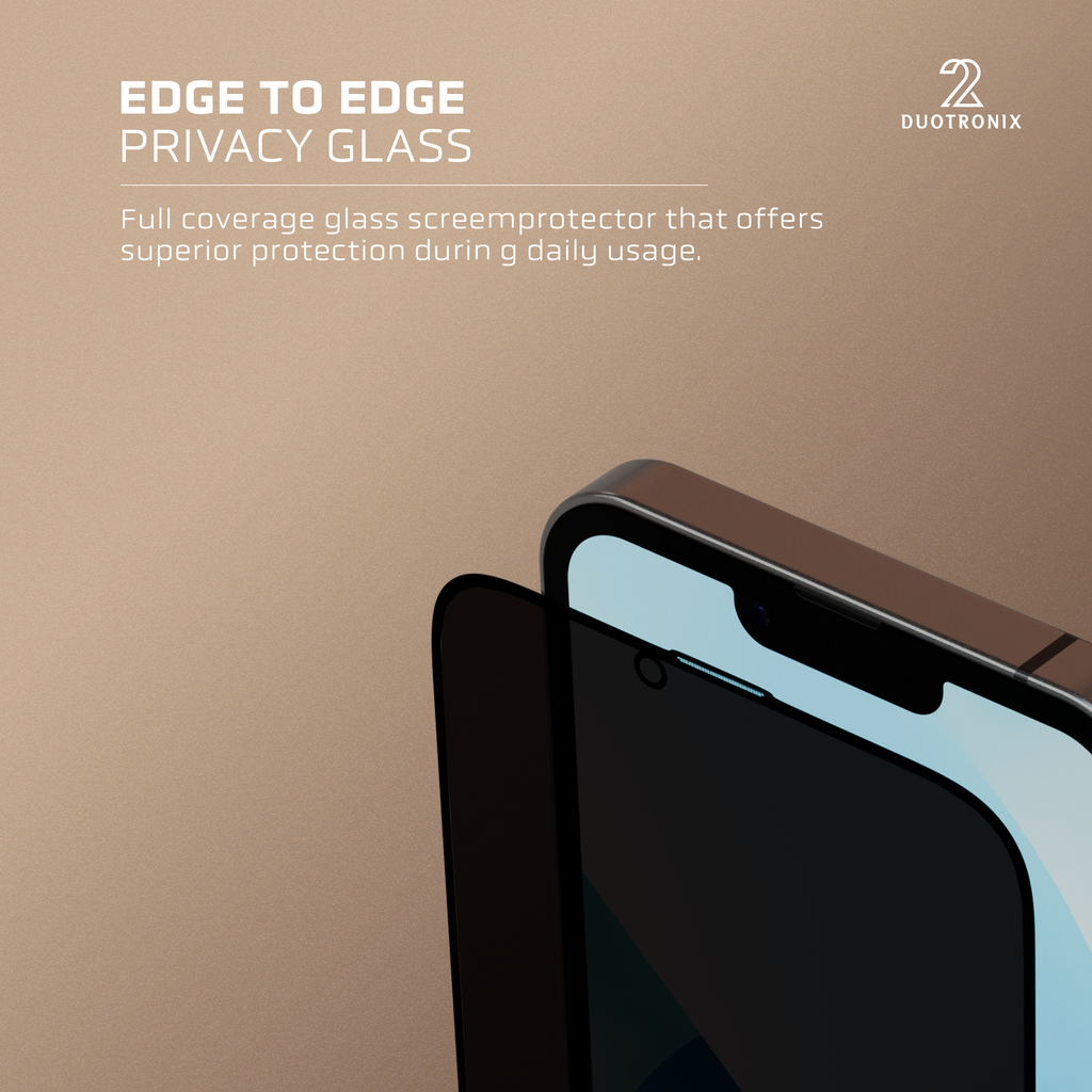 DUOTRONIX Iphone 360 Degree Privacy Tempered Glass Screen Protector |9H Hardness|Easy Installation Kit For Smartphone|Military Grade Shatterproof,Full Coverage,HD Clear (Newly Launched Technology)